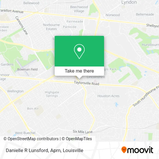Danielle R Lunsford, Aprn map