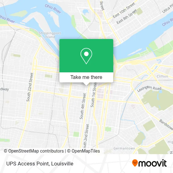 UPS Access Point map