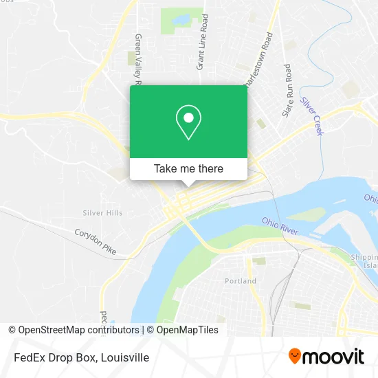 Mapa de FedEx Drop Box