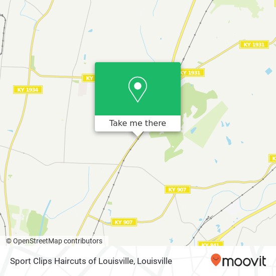 Mapa de Sport Clips Haircuts of Louisville