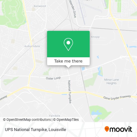 UPS National Turnpike map