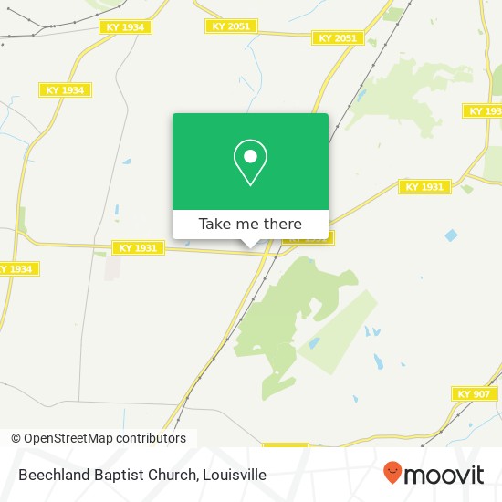 Beechland Baptist Church map