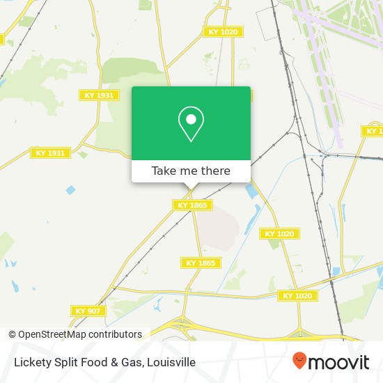 Lickety Split Food & Gas map