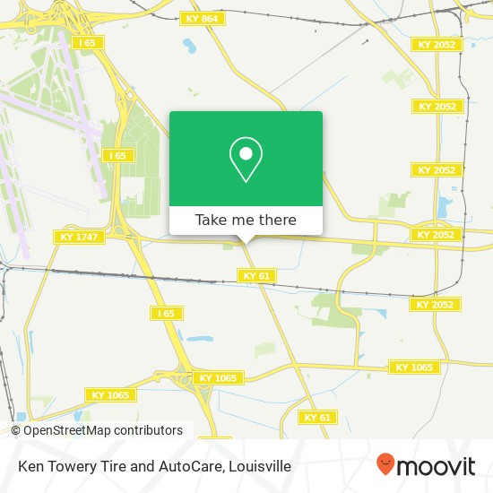 Ken Towery Tire and AutoCare map