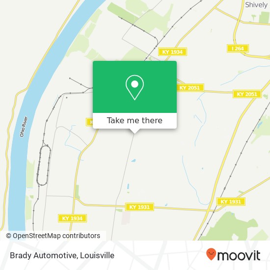 Brady Automotive map