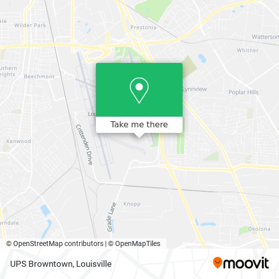 UPS Browntown map