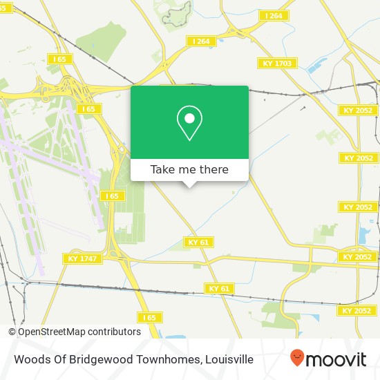 Mapa de Woods Of Bridgewood Townhomes