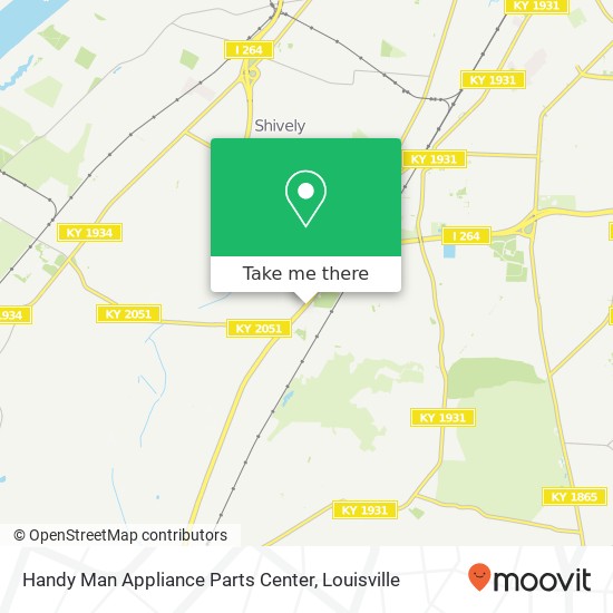 Mapa de Handy Man Appliance Parts Center