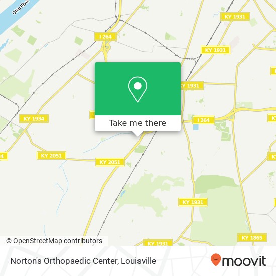 Norton's Orthopaedic Center map