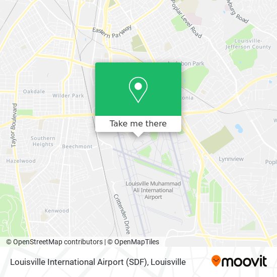 Louisville International Airport (SDF) map