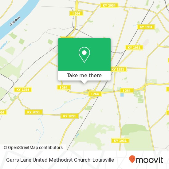 Mapa de Garrs Lane United Methodist Church