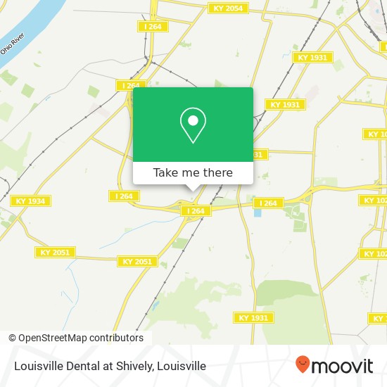 Louisville Dental at Shively map