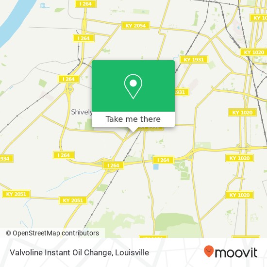 Mapa de Valvoline Instant Oil Change