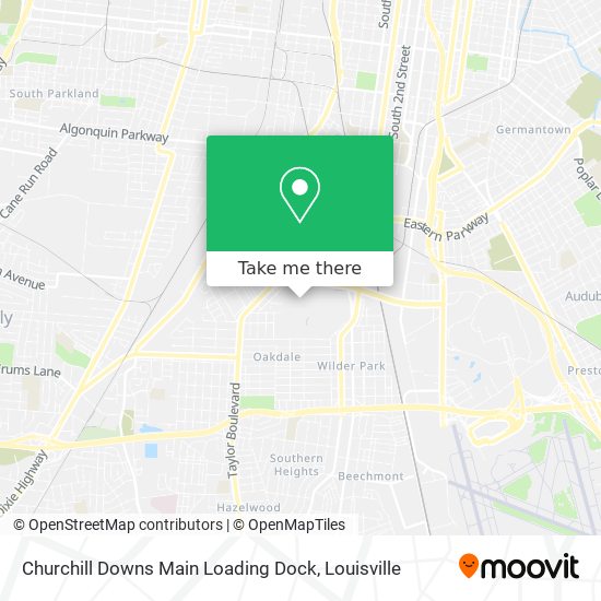 Mapa de Churchill Downs Main Loading Dock