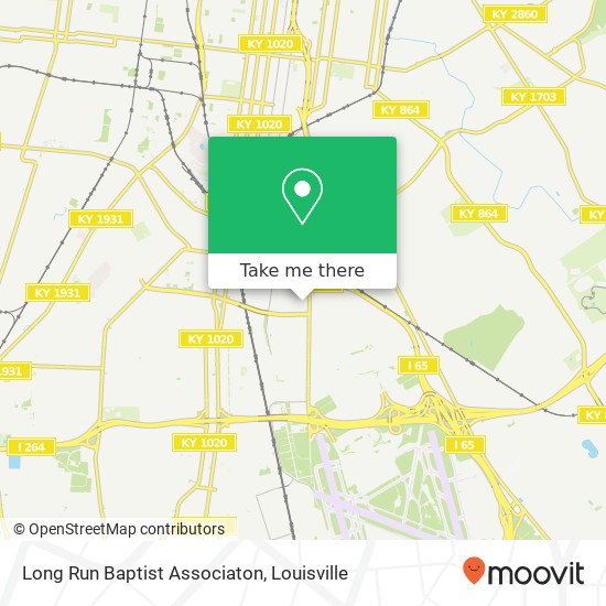 Long Run Baptist Associaton map