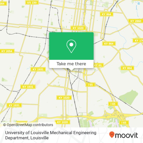 University of Louisville Mechanical Engineering Department map