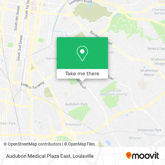 Audubon Medical Plaza East map