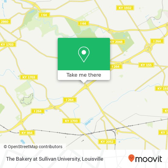 Mapa de The Bakery at Sullivan University