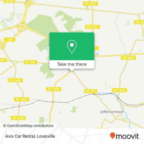 Avis Car Rental map