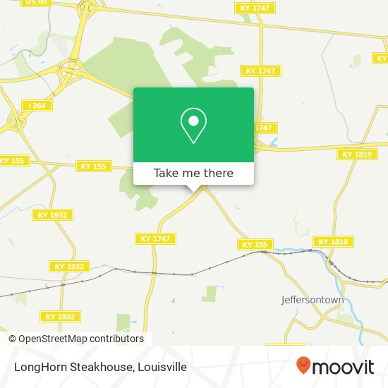 Mapa de LongHorn Steakhouse