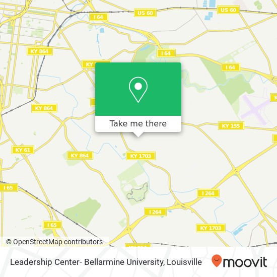 Mapa de Leadership Center- Bellarmine University