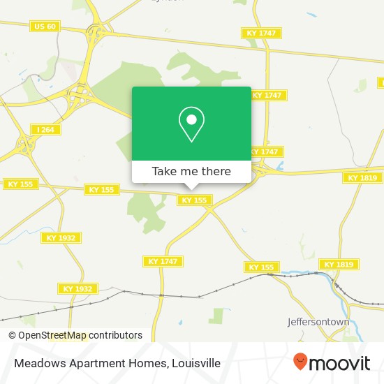 Mapa de Meadows Apartment Homes