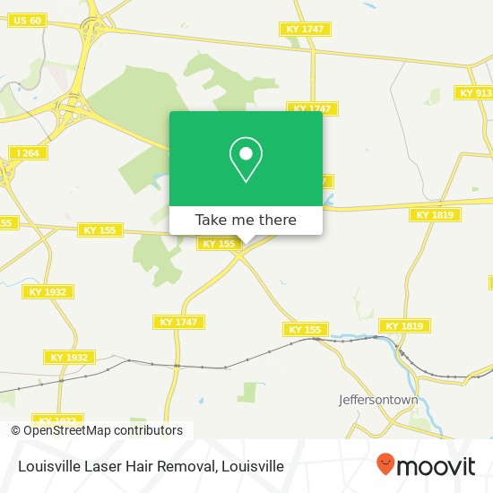 Louisville Laser Hair Removal map