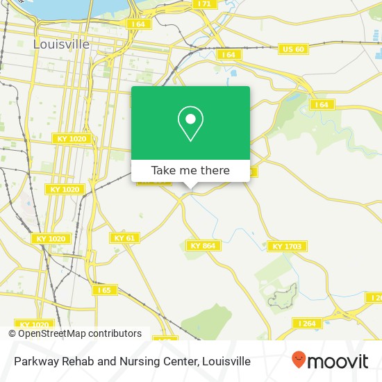 Parkway Rehab and Nursing Center map