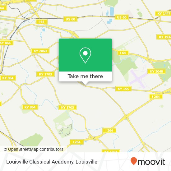 Louisville Classical Academy map