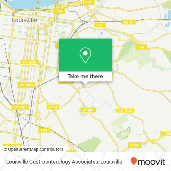 Mapa de Louisville Gastroenterology Associates