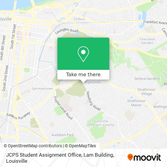 Mapa de JCPS Student Assignment Office, Lam Building