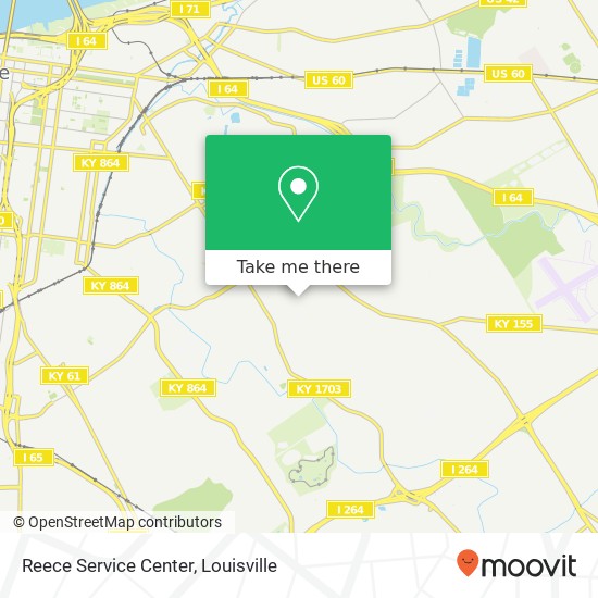 Mapa de Reece Service Center