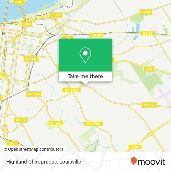 Highland Chiropractic map