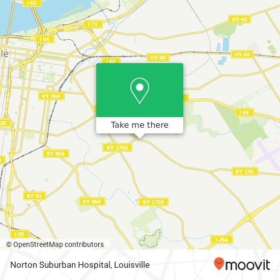 Mapa de Norton Suburban Hospital