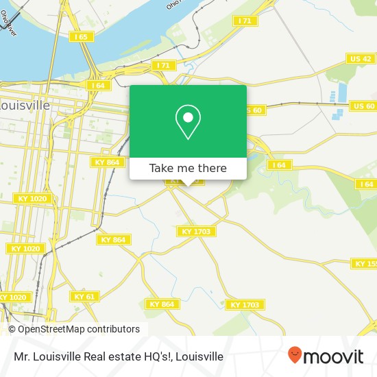 Mr. Louisville Real estate HQ's! map