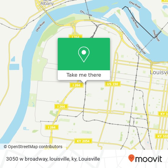 3050 w broadway, louisville, ky map