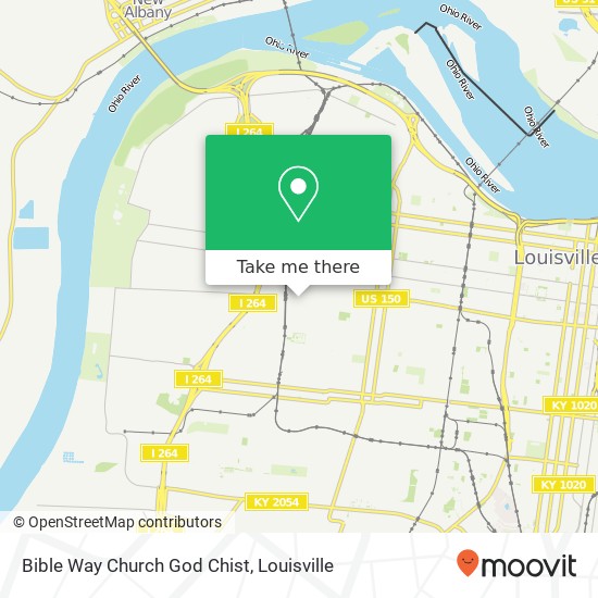 Mapa de Bible Way Church God Chist