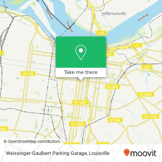 Mapa de Weissinger-Gaulbert Parking Garage