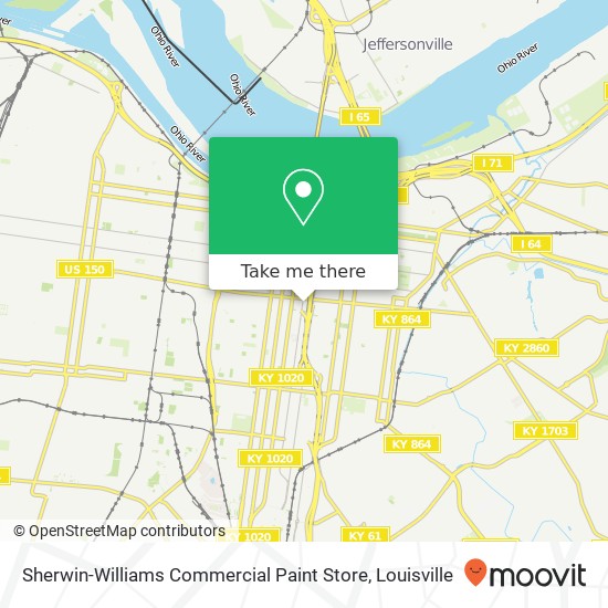 Mapa de Sherwin-Williams Commercial Paint Store