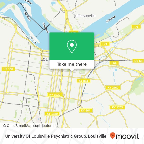 University Of Louisville Psychiatric Group map