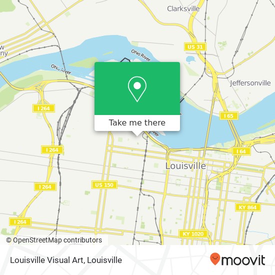 Mapa de Louisville Visual Art