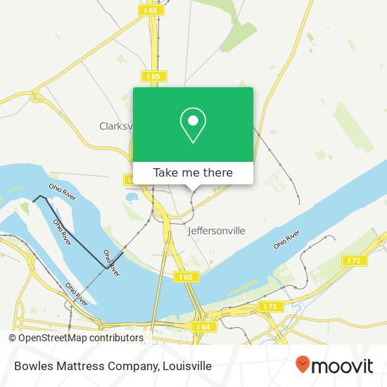 Mapa de Bowles Mattress Company