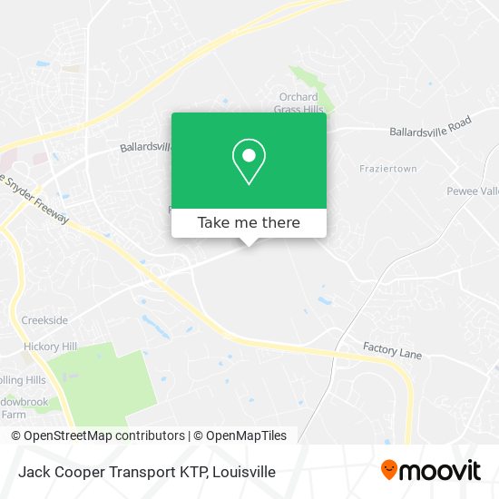 Mapa de Jack Cooper Transport KTP