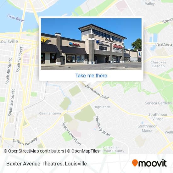 Baxter Avenue Theatres map