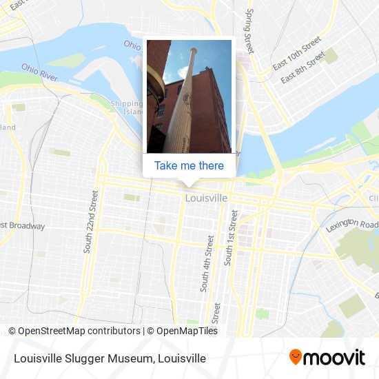Louisville Slugger Museum map