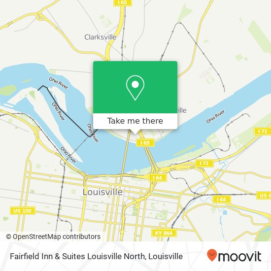 Fairfield Inn & Suites Louisville North map