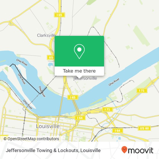 Jeffersonville Towing & Lockouts map