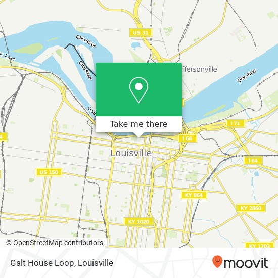 Galt House Loop map