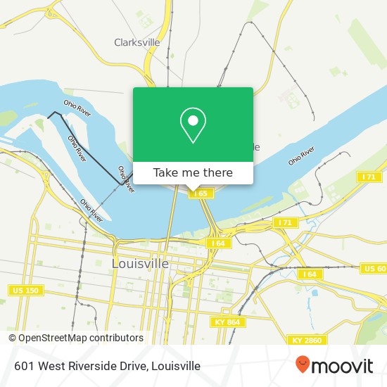 601 West Riverside Drive map