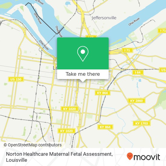 Norton Healthcare Maternal Fetal Assessment map